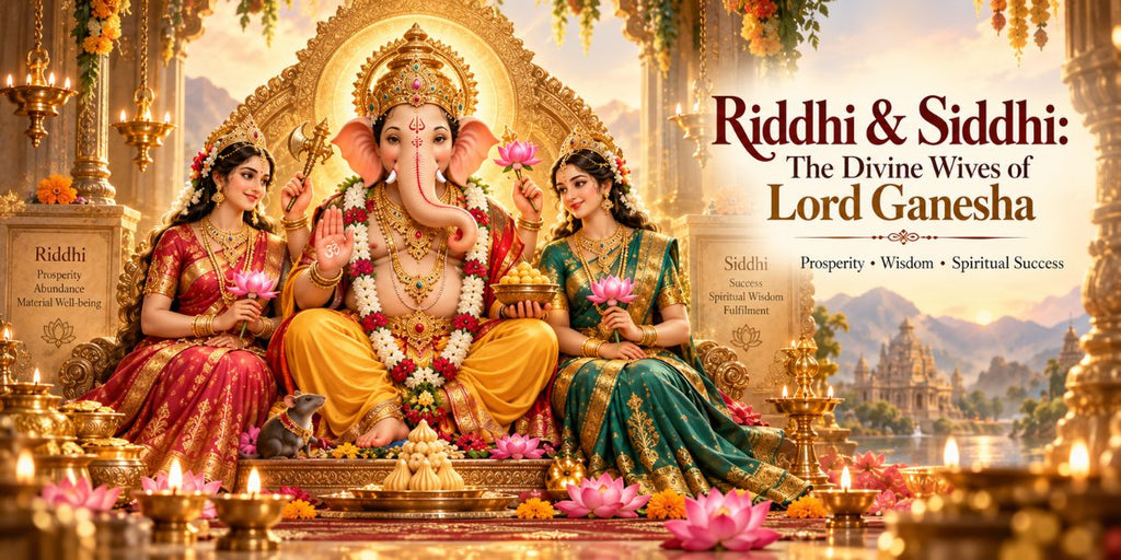 Riddhi and Siddhi Wives of Lord Ganesha