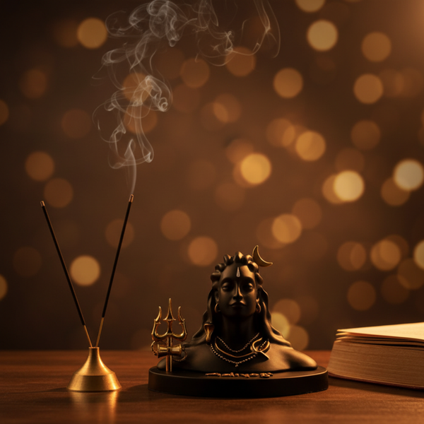 Adiyogi Shiva Tripund Tilak Idol – 2.5 Inch Polyresin | Car, Home, Gift | Lifetime Warranty | Dev Tattva