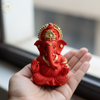 Ganesha Matte Gold Idol 3.5 Inch | 8 Colours | Car, Home & Gift | Lifetime Warranty
