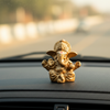 Ganesha Soft Feel Mukut Orange Idol – 2.5 Inch | Car, Home & Gift | Lifetime Warranty | Dev Tattva
