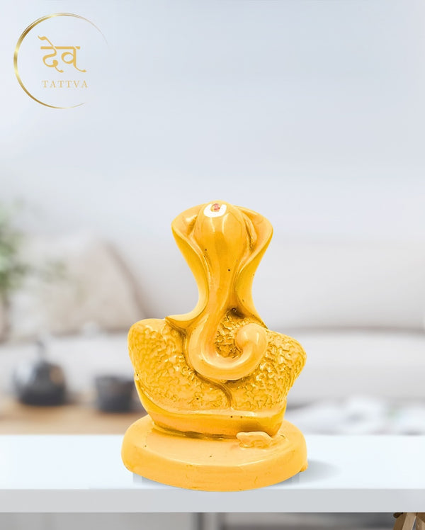 Ganesha Glossy Idol 3.25 Inch, 5 Colours | Car , Home Decor, Gift | Lifetime Warranty | Dev Tattva