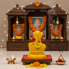 Ganesha Glossy Idol 3.25 Inch, 5 Colours | Car , Home Decor, Gift | Lifetime Warranty | Dev Tattva