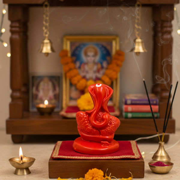 Ganesha Glossy Idol 3.25 Inch, 5 Colours | Car , Home Decor, Gift | Lifetime Warranty | Dev Tattva