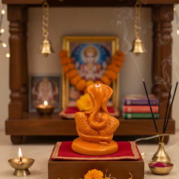 Ganesha Glossy Idol 3.25 Inch, 5 Colours | Car , Home Decor, Gift | Lifetime Warranty | Dev Tattva