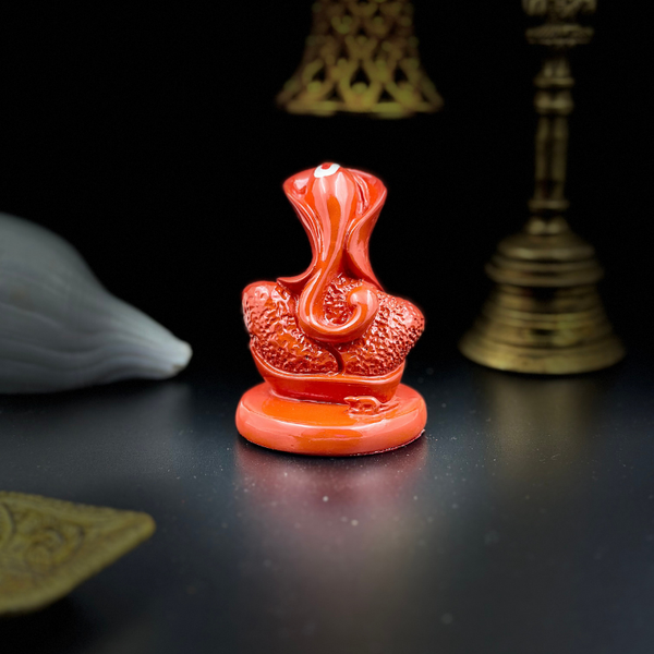 Ganesha Glossy Idol 3.25 Inch, 5 Colours | Car , Home Decor, Gift | Lifetime Warranty | Dev Tattva