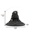 Adiyogi Shiva Tripund Tilak Idol – 2.5 Inch Polyresin | Car, Home, Gift | Lifetime Warranty | Dev Tattva
