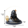 Adiyogi Shiva Idol with Trishul 4.5 Inch Black Gold | Car, Home, Gift | Dev Tattva