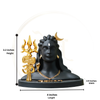 Adiyogi Shiva Idol with Trishul – 3.2 Inch Polyresin | Car, Home, Gift | Lifetime Warranty | Dev Tattva