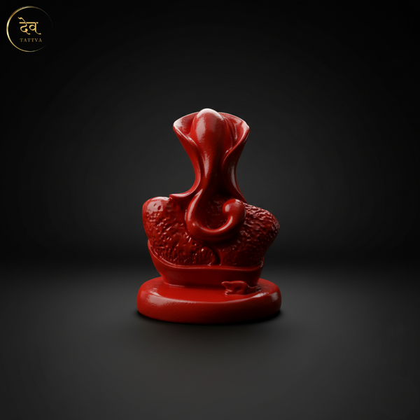 Ganesha Glossy Idol 3.25 Inch, 5 Colours | Car , Home Decor, Gift | Lifetime Warranty | Dev Tattva