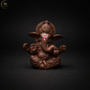 Ganesha Soft Feel Mukut Orange Idol – 2.5 Inch | Car, Home & Gift | Lifetime Warranty | Dev Tattva