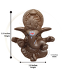 Ganesha Soft Feel Mukut Orange Idol – 2.5 Inch | Car, Home & Gift | Lifetime Warranty | Dev Tattva