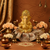 Gold Plated Titwala Ganesha Idol Badami – "3.5 inch" Polyresin | Car, Gift, Home | 3-Y Warranty | Dev Tattva