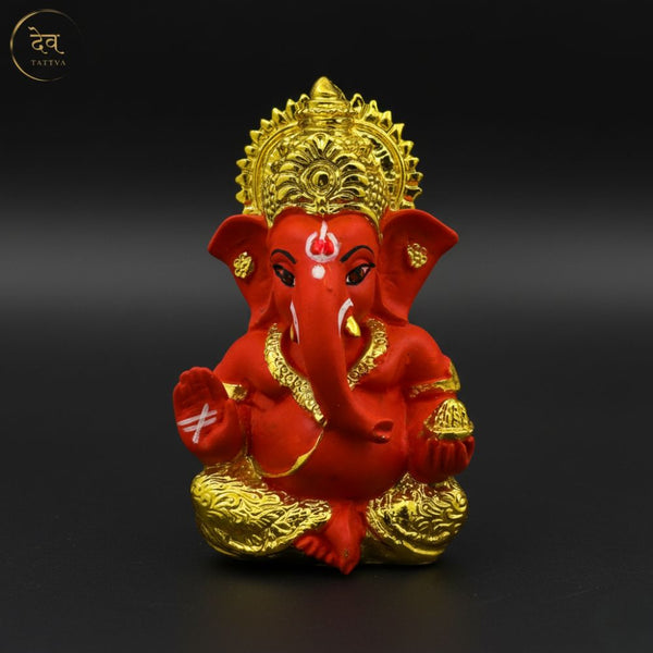 Gold Plated Titwala Ganesha Idol