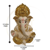 Gold Plated Ganesha Idol – 3.5 Inch | 7 Colours | Lifetime Warranty | Dev Tattva