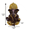Gold Plated Ganesha Idol – 3.5 Inch | 7 Colours | Lifetime Warranty | Dev Tattva