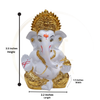 Gold Plated Ganesha Idol – 3.5 Inch | 7 Colours | Lifetime Warranty | Dev Tattva