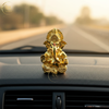 Gold Plated Titwala Ganesha Idol – "3.5 inch" Polyresin | Car, Gift, Home | 3-Y Warranty | Dev Tattva