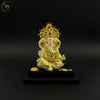 Ganesha Idol Gold Crown With Base