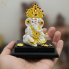 Ganesha Idol Gold Crown With Base