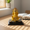 Ganesha Idol Gold Crown With Base Yellow – "4 inch" Polyresin | Car, Gift, Home | 3-Y Warranty | Dev Tattva