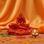 Hanuman Idol with Ram in Heart Orange –