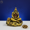 Hanuman Idol with Ram in Heart AT Gold – "3.5 inch" Polyresin | Car, Gift, Home | 3-Y Warranty | Dev Tattva