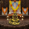 Hanuman Idol with Ram in Heart AT Gold – "3.5 inch" Polyresin | Car, Gift, Home | 3-Y Warranty | Dev Tattva
