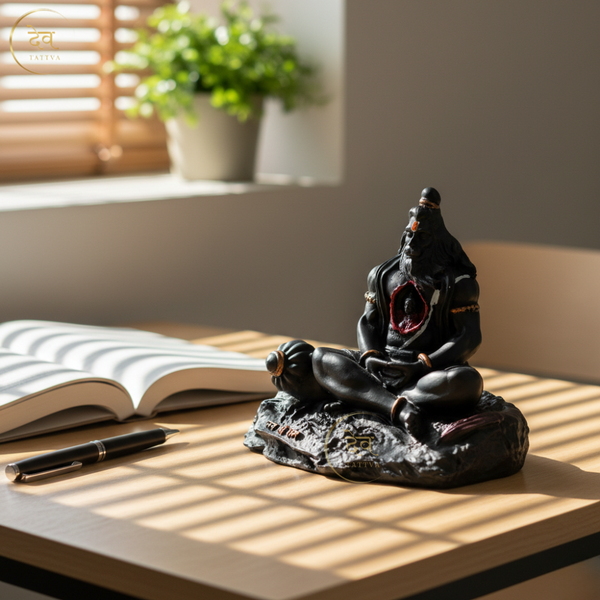 Hanuman Idol with Ram in Heart Black – "3.5 inch" Polyresin | Car, Gift, Home | 3-Y Warranty | Dev Tattva