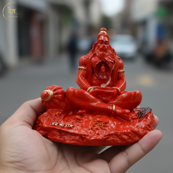 Hanuman Idol with Ram in Heart 3.25 Inch, 4 Colors, Car, Home & Gift, Lifetime Warranty – Dev Tattva