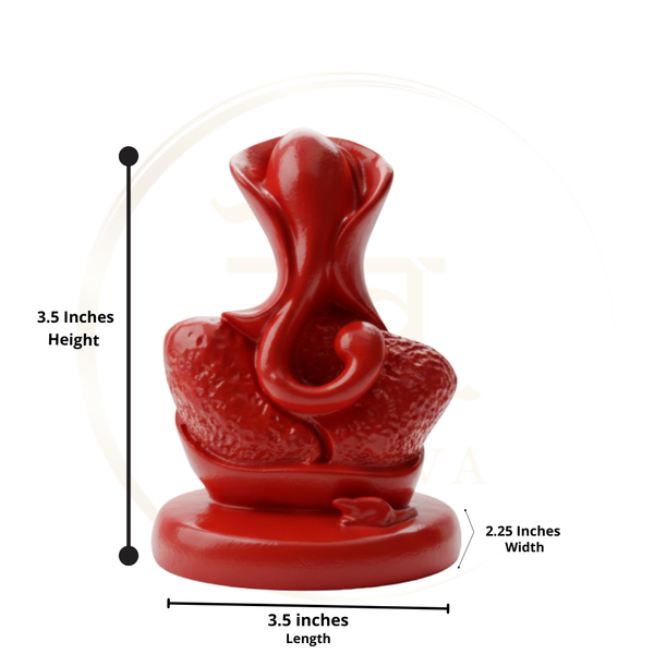 Ganesha Glossy Idol 3.25 Inch, 5 Colours | Car , Home Decor, Gift | Lifetime Warranty | Dev Tattva
