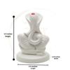 Ganesha Glossy Idol 3.25 Inch, 5 Colours | Car , Home Decor, Gift | Lifetime Warranty | Dev Tattva