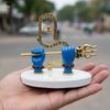 Shiv Hand with Trishul Blue – "4.5 inch" Polyresin | Car, Gift, Home | 3-Y Warranty | Dev Tattva