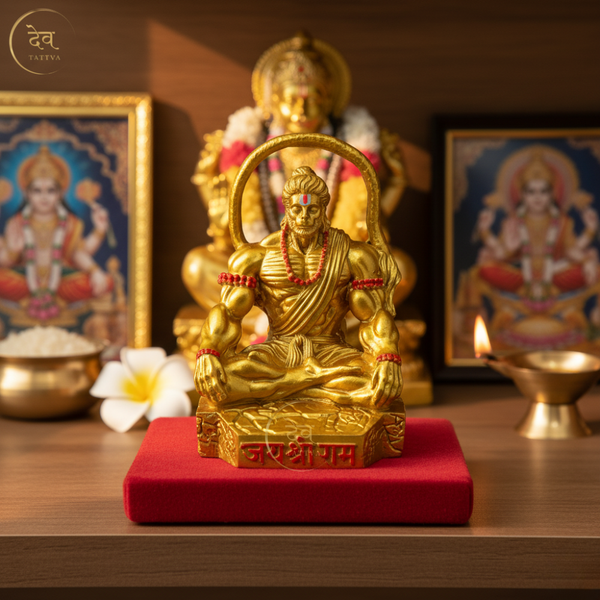 Hanuman Idol Sitting Round Tail