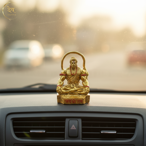 Hanuman Idol Sitting Round Tail