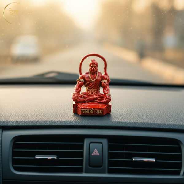 Hanuman Idol Sitting Round Tail