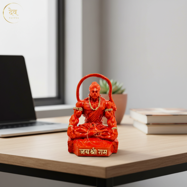 Hanuman Idol Sitting Round Tail