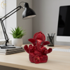 Ganesha Idol Soft Feel Mukut Maroon – "3.5 inch" Polyresin | Car, Gift, Home | 3-Y Warranty | Dev Tattva