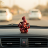 Ganesha Idol Soft Feel Pagdi Maroon – "3.5 inch" Polyresin | Car, Gift, Home | 3-Y Warranty | Dev Tattva