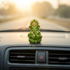 Ganesha Idol Matte Green Gold – "3.5 inch" Polyresin | Car, Gift, Home | 3-Y Warranty | Dev Tattva