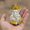 Gold Plated Ganesha Idol – 3.5 Inch | 7 Colours | Lifetime Warranty | Dev Tattva