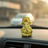 Ganesha Matte Gold Idol 3.5 Inch | 8 Colours | Car, Home & Gift | Lifetime Warranty