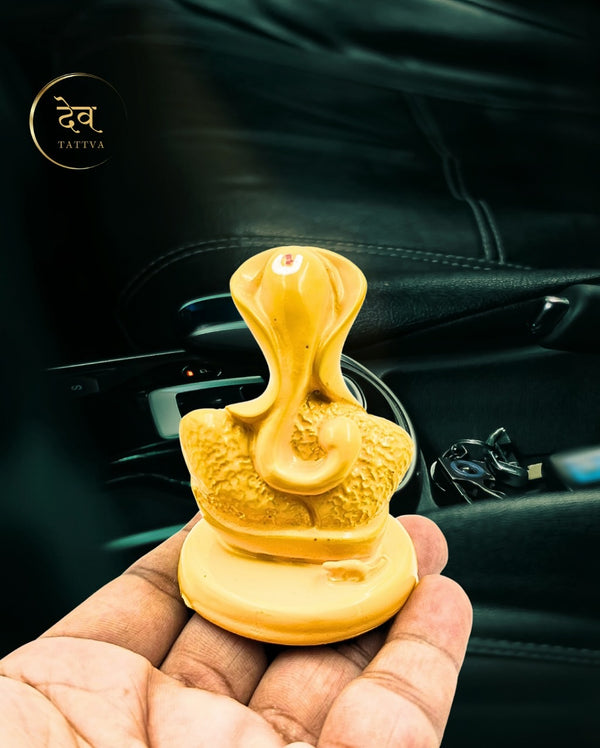 Ganesha Glossy Idol 3.25 Inch, 5 Colours | Car , Home Decor, Gift | Lifetime Warranty | Dev Tattva