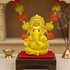 Ganesha Matte Gold Idol 3.5 Inch | 8 Colours | Car, Home & Gift | Lifetime Warranty
