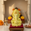 Ganesha Matte Gold Idol 3.5 Inch | 8 Colours | Car, Home & Gift | Lifetime Warranty
