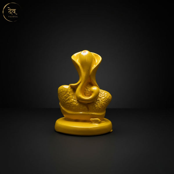 Ganesha Glossy Idol 3.25 Inch, 5 Colours | Car , Home Decor, Gift | Lifetime Warranty | Dev Tattva