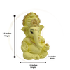 Ganesha Matte Gold Idol 3.5 Inch | 8 Colours | Car, Home & Gift | Lifetime Warranty