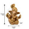 Ganesha Soft Feel Pagdi Idol 2.8-inch | Car, Gift, Home | Lifetime Warranty | Dev Tattva
