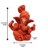 Ganesha Soft Feel Pagdi Idol 2.8-inch | Car, Gift, Home | Lifetime Warranty | Dev Tattva