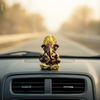 Gold Plated Titwala Ganesha Idol Brown – "3.5 inch" Polyresin | Car, Gift, Home | 3-Y Warranty | Dev Tattva