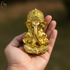 Gold Plated Titwala Ganesha Idol